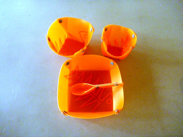 1 orange set assembled